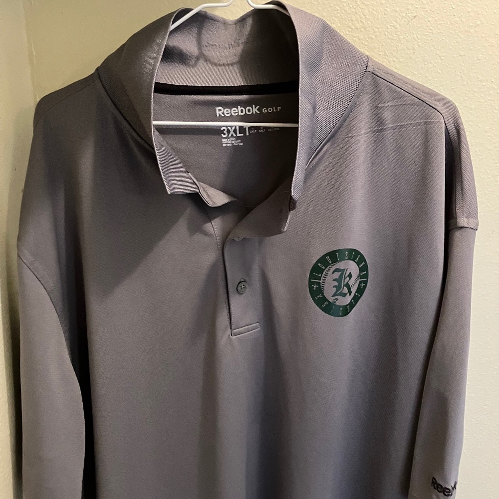Reebok Golf Polo Gray 3XLT Louisiana Knights